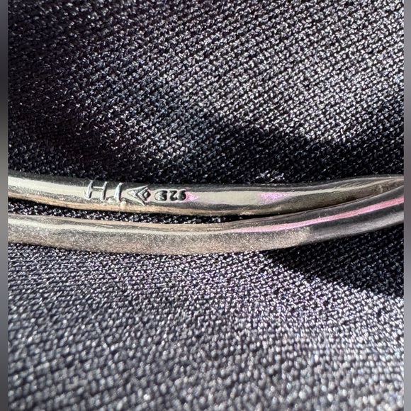 Silpada “in the mix” 925 silver bangle with CZ and brass - Picture 6 of 6